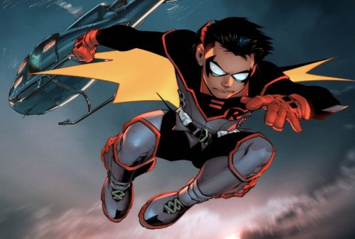 Robin Leaping From Helicopter