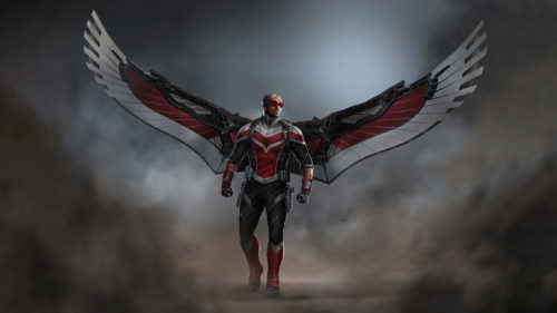 Falcon with Wings