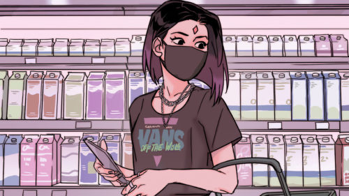 Grocery Shopping Day for Raven