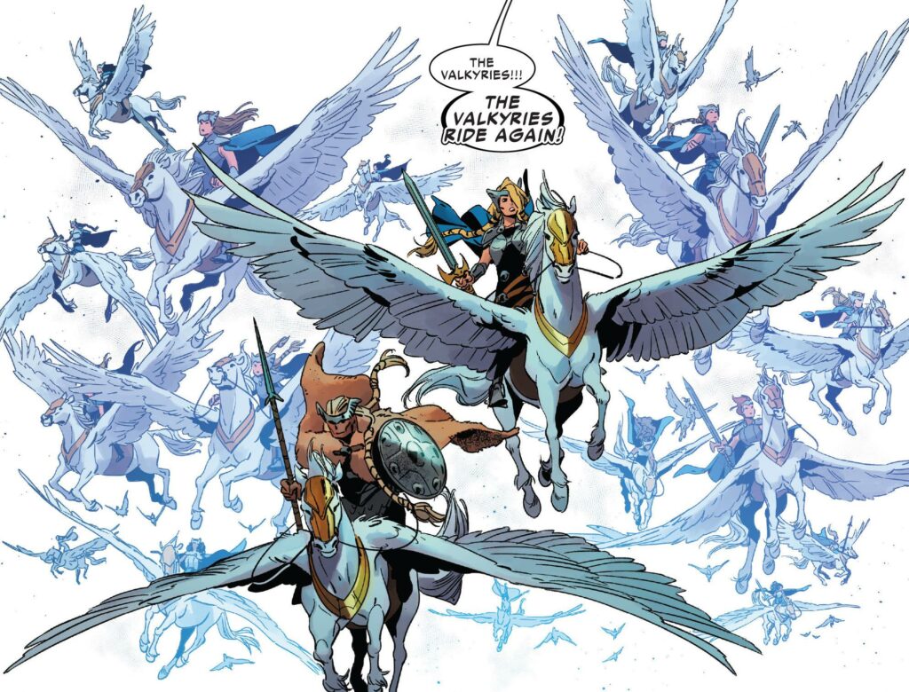 Nina Vakueva interior art from Return of the Valkryes #4 2021