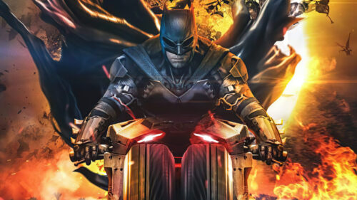 batman on a bike