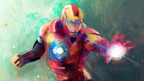 Iron man in art