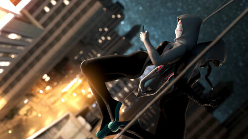 Spider-gwen got a text