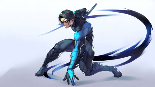 Nightwing is blue and swoothy