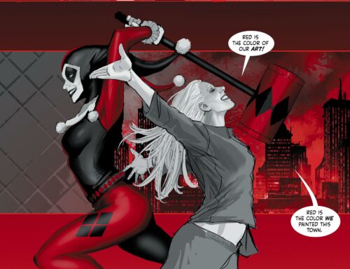 Stjepan Sejic interior art from Harley Quinn Red Black & White #1 2020