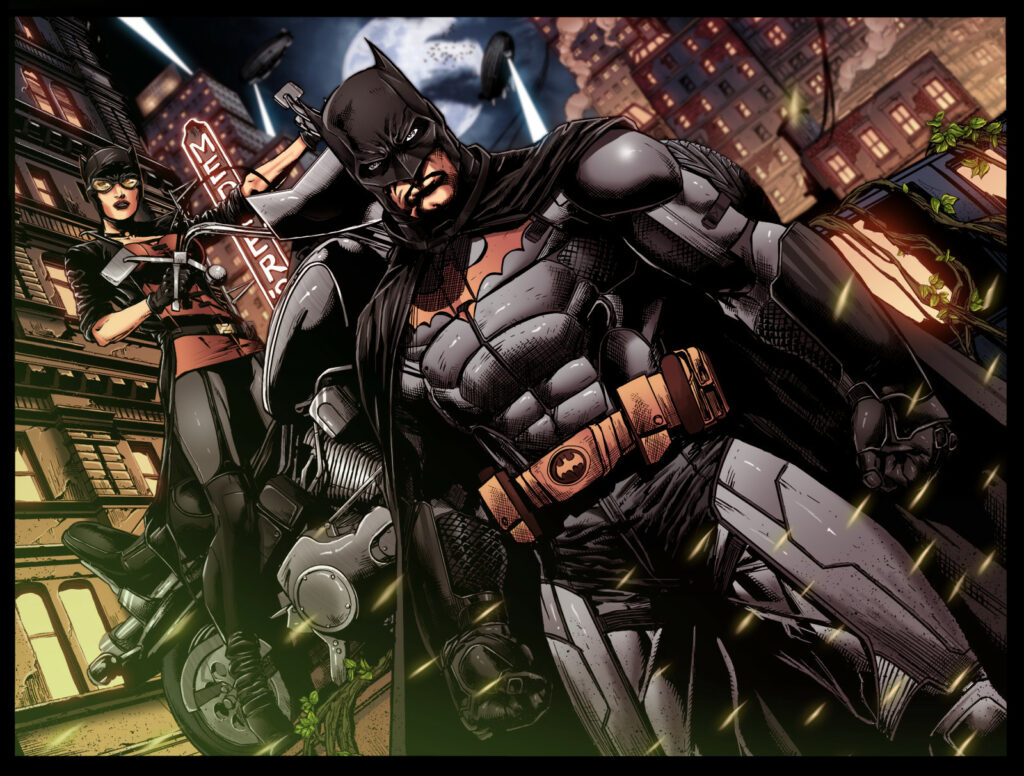 Batman & Catbird by Bruno Furlani