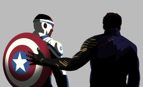 Captain America and Bucky