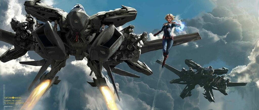 Captain Marvel  Keyframe by Aleksi Briclot