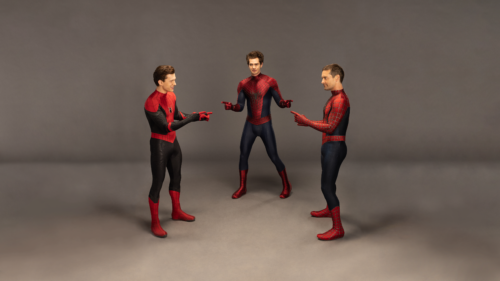 Spider-man pointing at each other – THE WALLPAPER