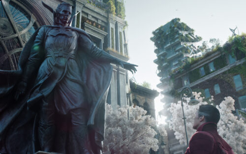 Doctor Strange has a statue in his name