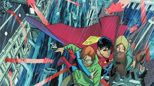 Superman saving everyone
