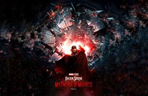 Textless version of this poster a wide and more detailed version of the doctor strange in the multiverse of madness (2022)
